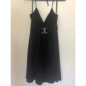 Love Tease Med Black Dress w/Cubic Zirconia Accent